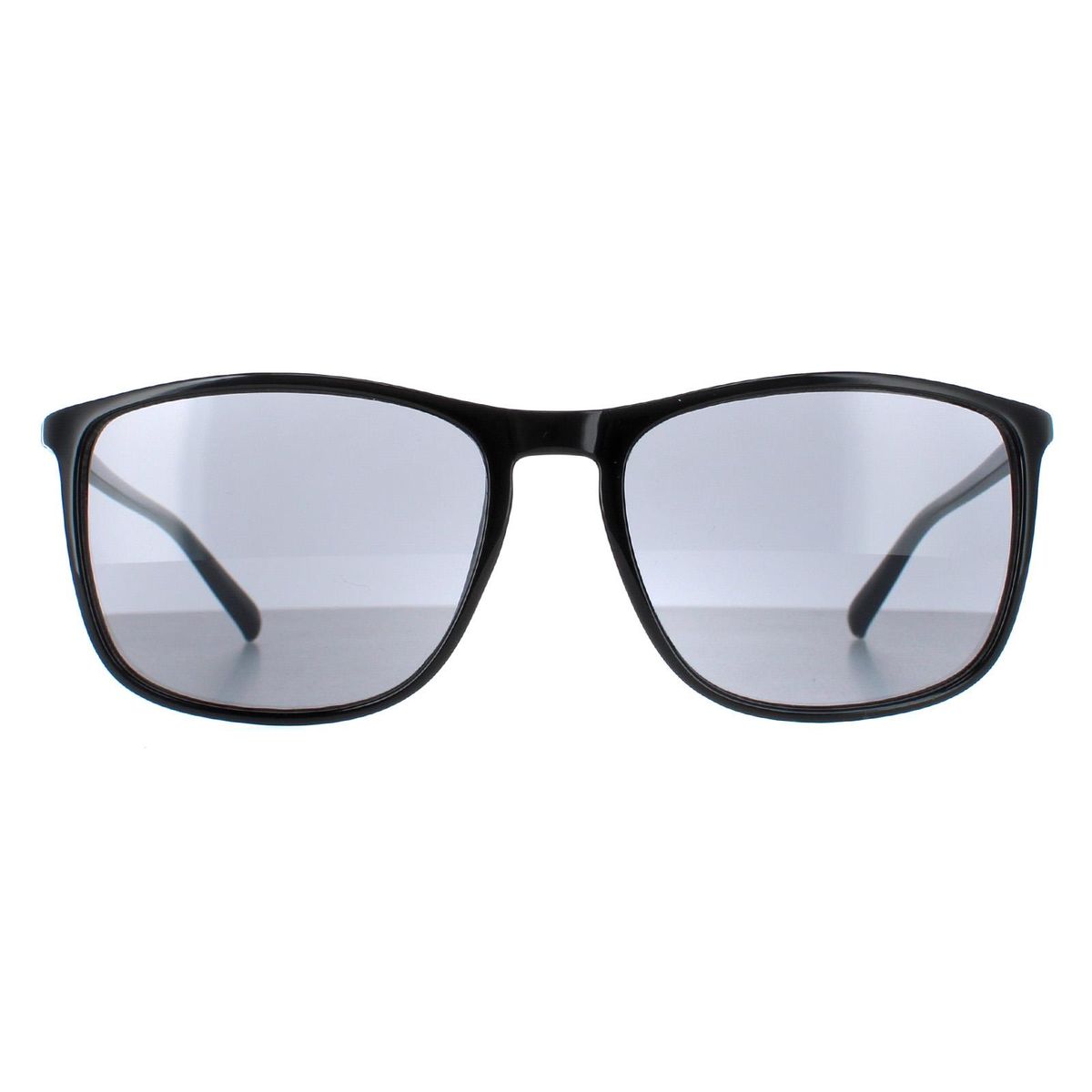 Rechteckige Sonnenbrille mit Rauchgrau Glas