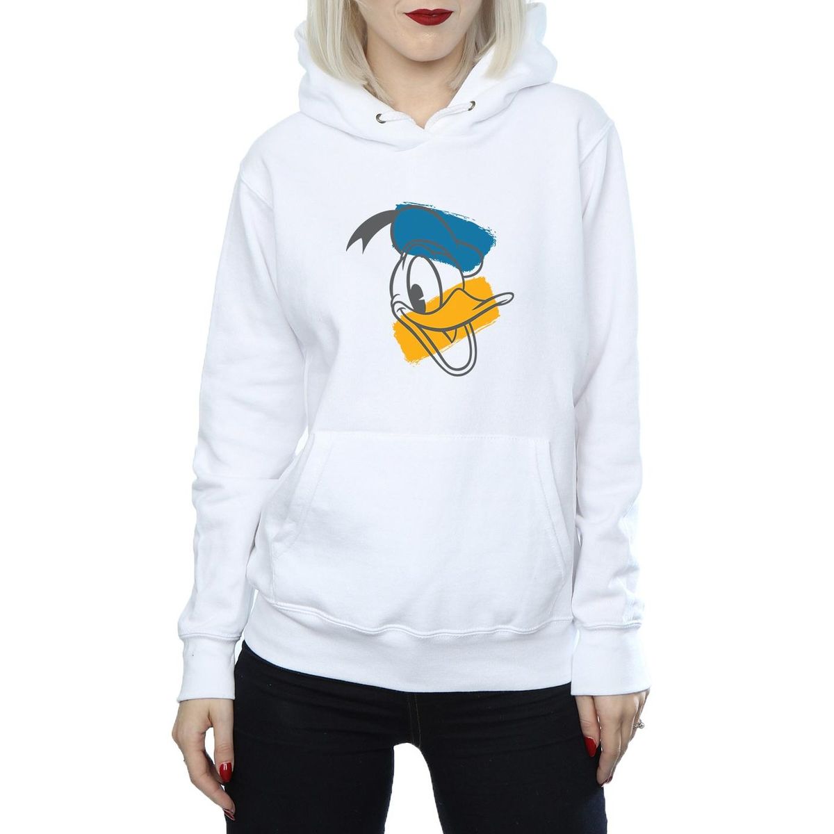 Kapuzenpullover mit Donald-Duck-Print