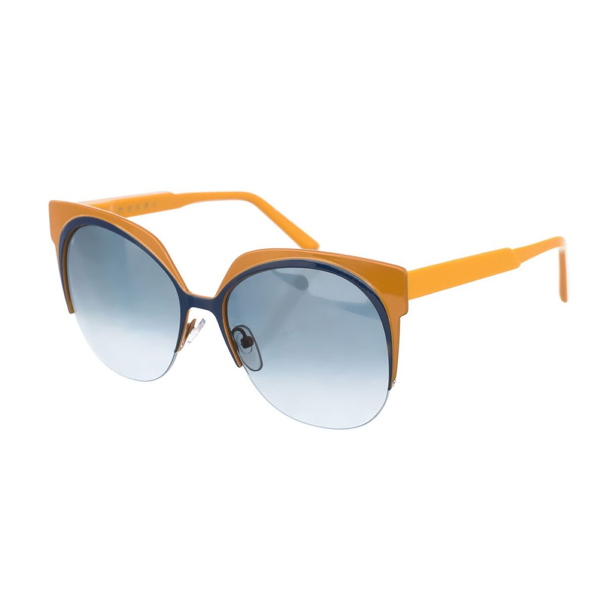 Metall Sonnenbrille mit ovalem Rahmen