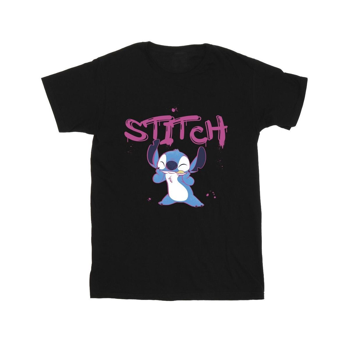 Disney Stitch Graffiti Grafik T-Shirt