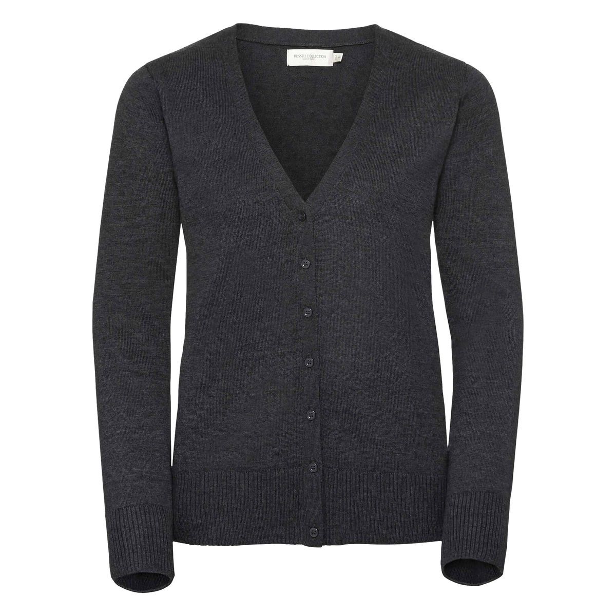 Klassische Strickjacke mit V-Ausschnitt aus Baumwollmischung