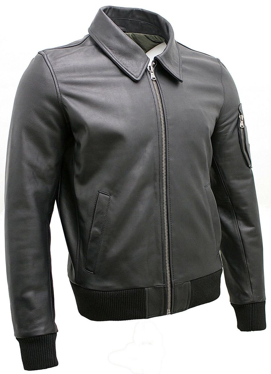 Klassische A2 Fliegerjacke aus Leder