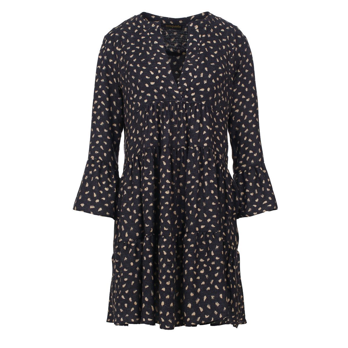 Gestuftes A-Linien-Minikleid