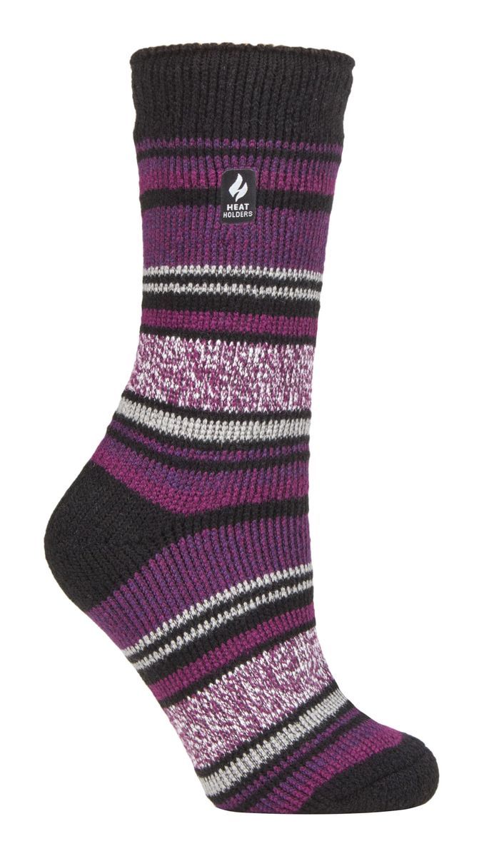 Wärmehalter - Damen Thermosocken für den Winter | Outdoor & Indoor Socken | Kuschelig & Flauschig | Geschenke für Frauen - Schwarz (Barcelona)