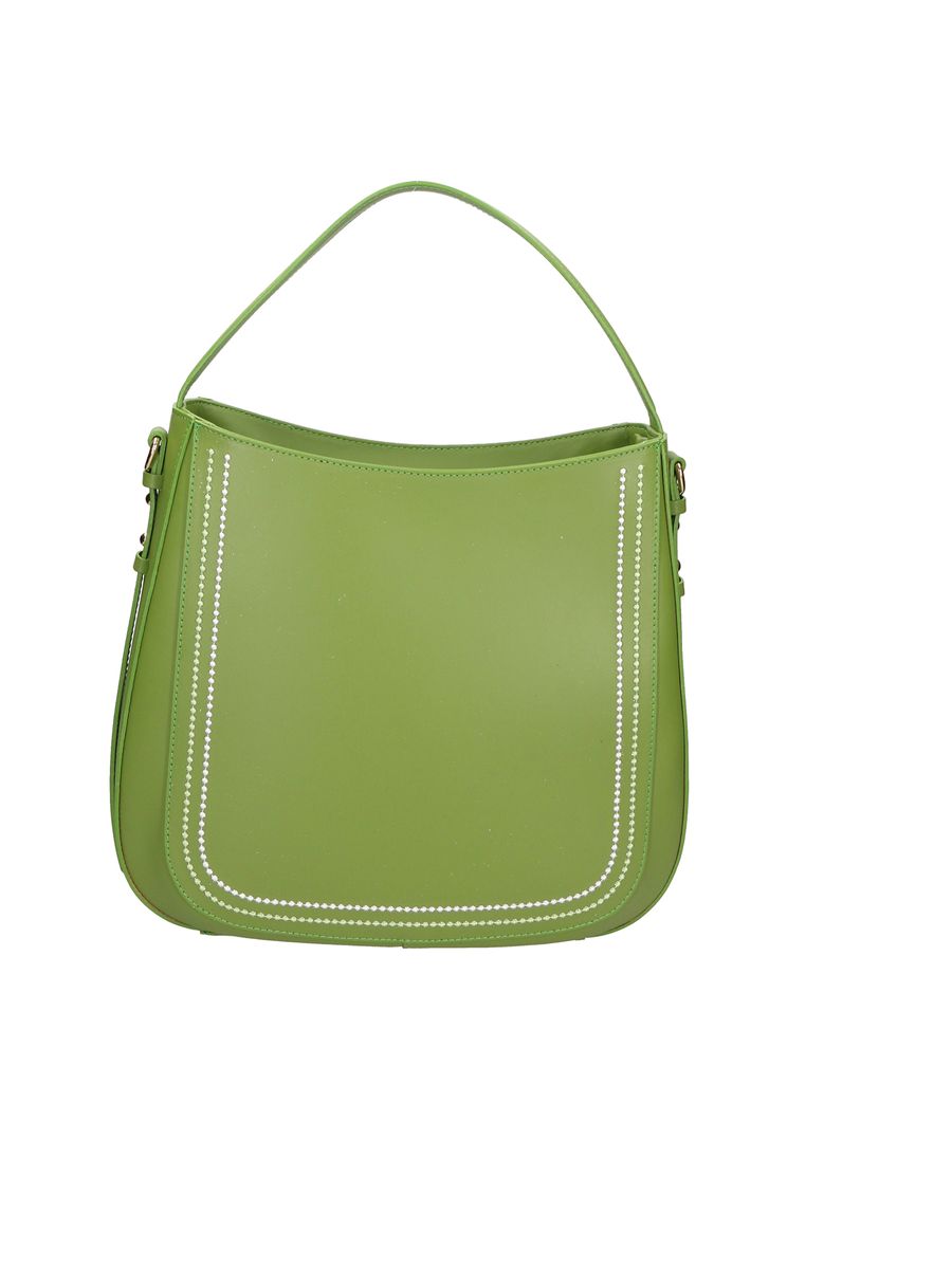 Strukturierte Leder Handtasche mit Griff