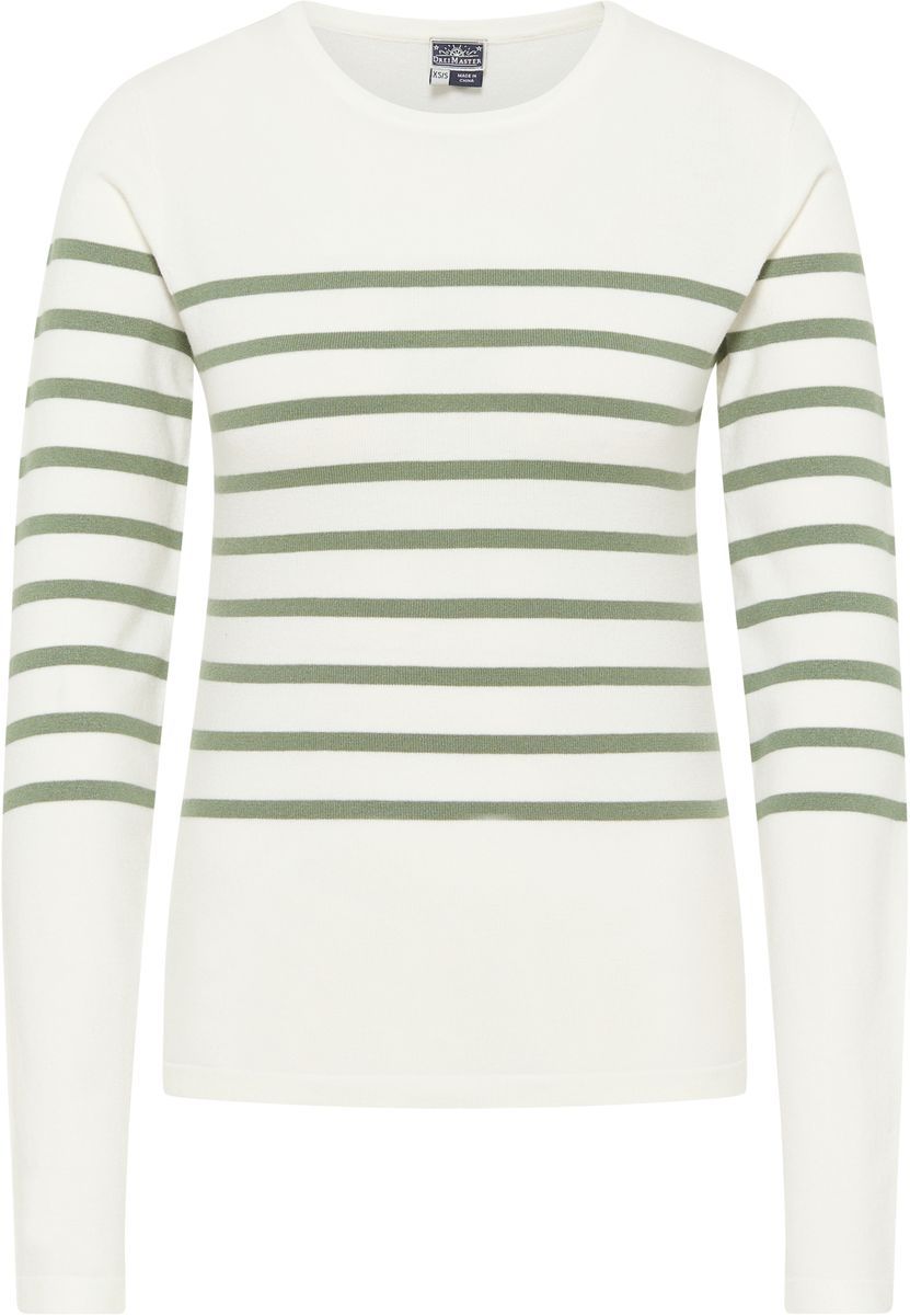 Maritimer gestreifter Langarm-Pullover