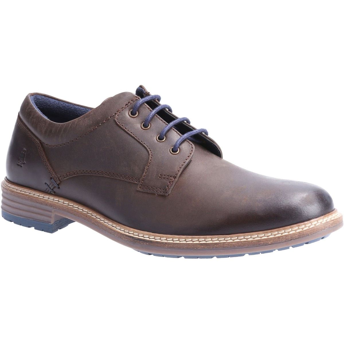Hush Puppies Julian Leder Herren Schnürschuhe in Braun