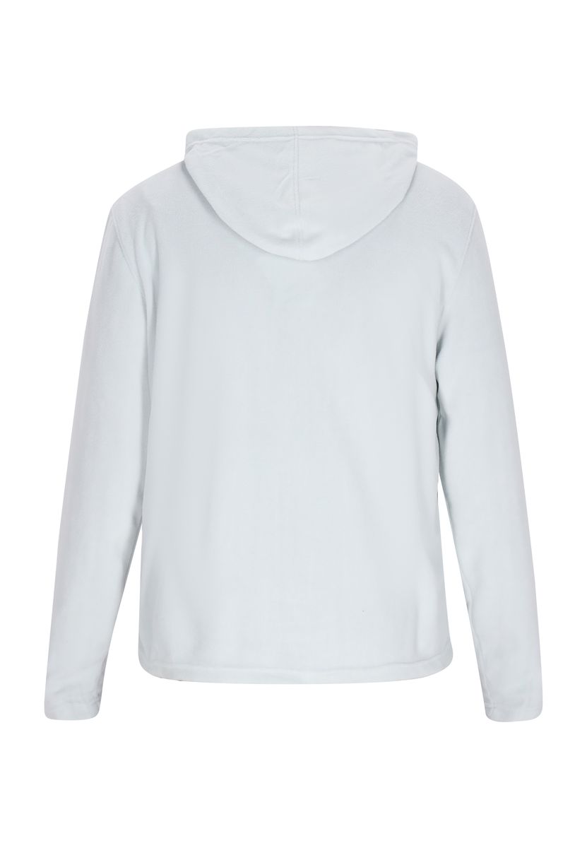 Fleecejacke mit Kapuze und Reißverschluss