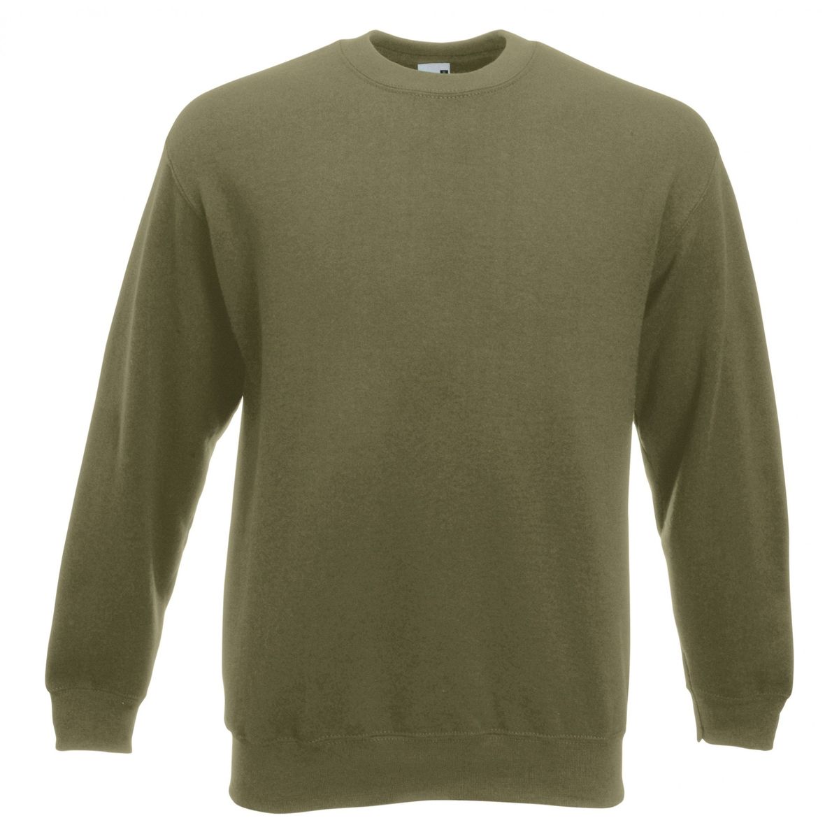 Unisex Olivgrünes Rundhals-Sweatshirt