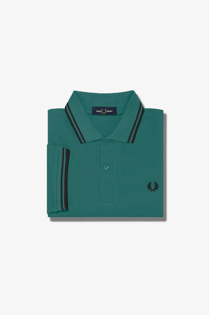 Piqué-Poloshirt mit Doppelstreifen