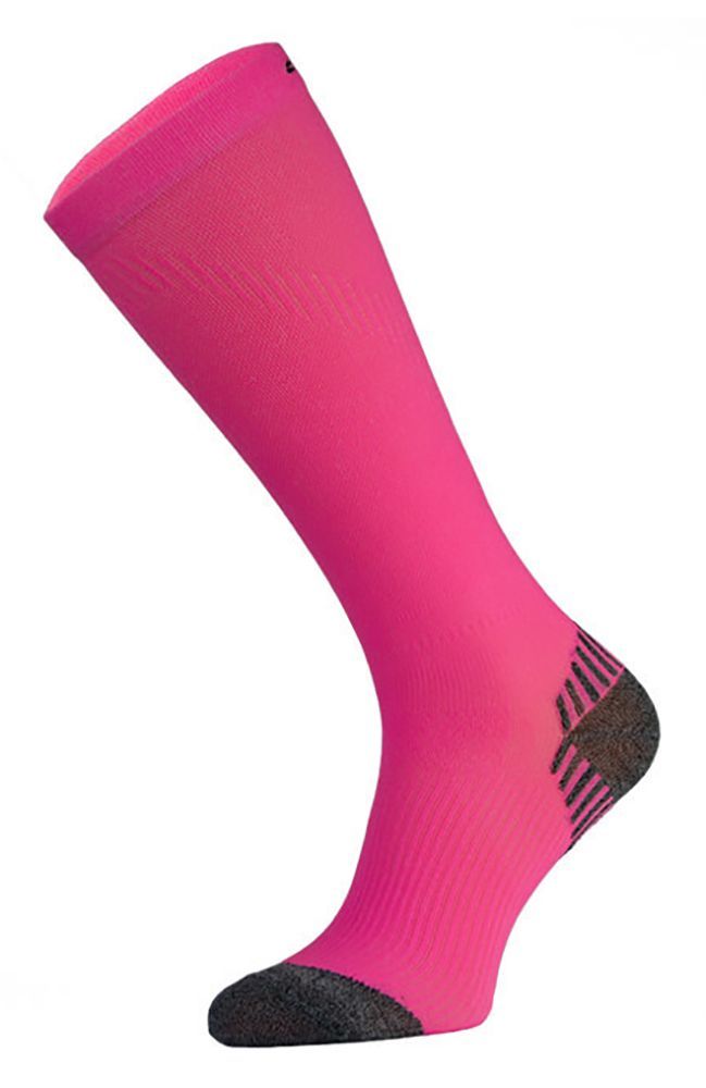 COMODO - 1 Paire Chaussettes Genou Sport Running Contention Homme Femme - Rose Néon