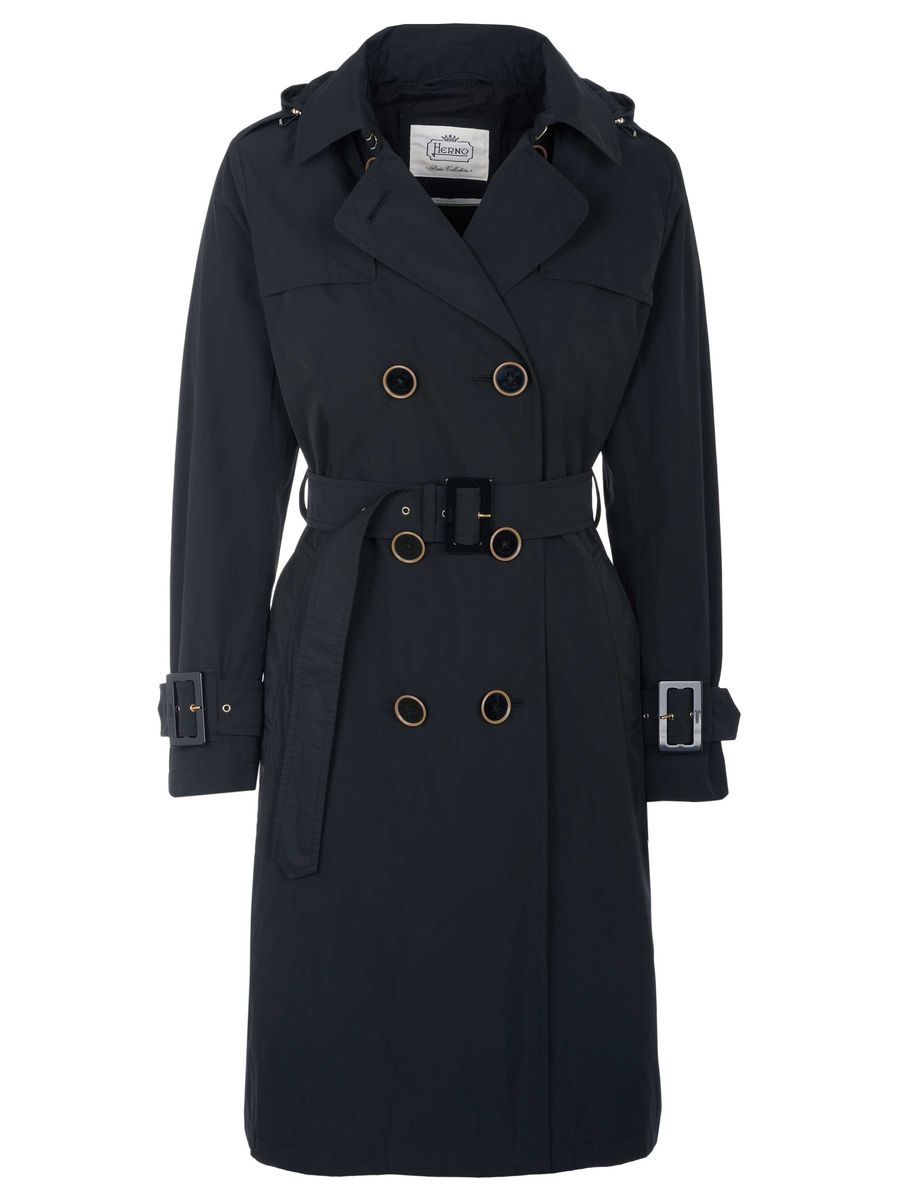 Klassischer zweireihiger Trenchcoat