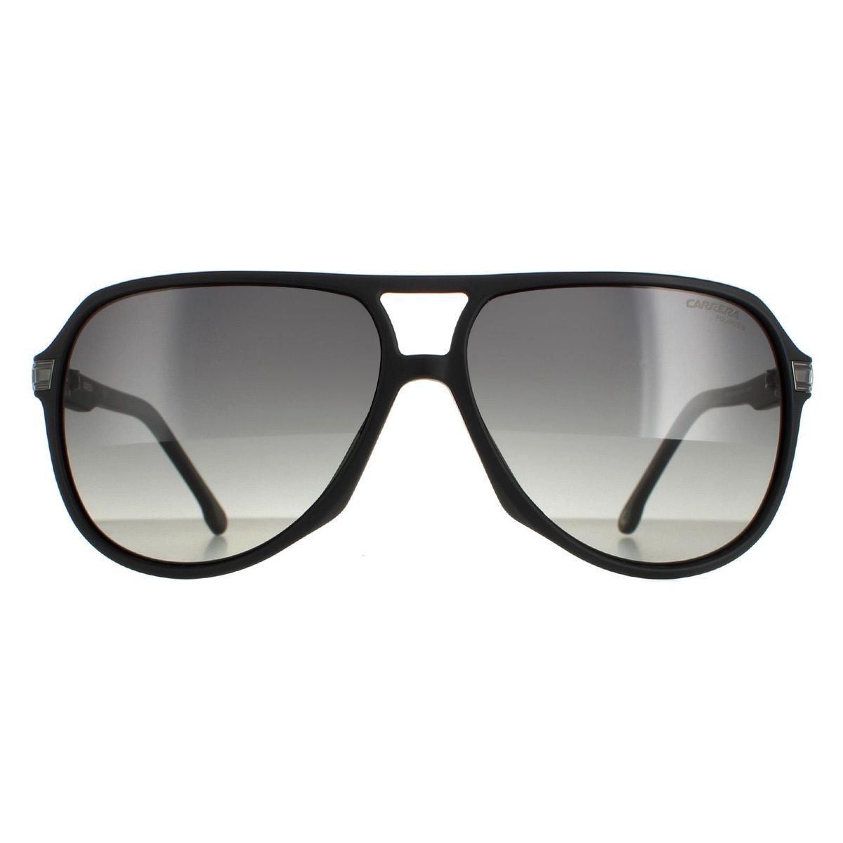 Carrera Matte Schwarze Piloten-Sonnenbrille