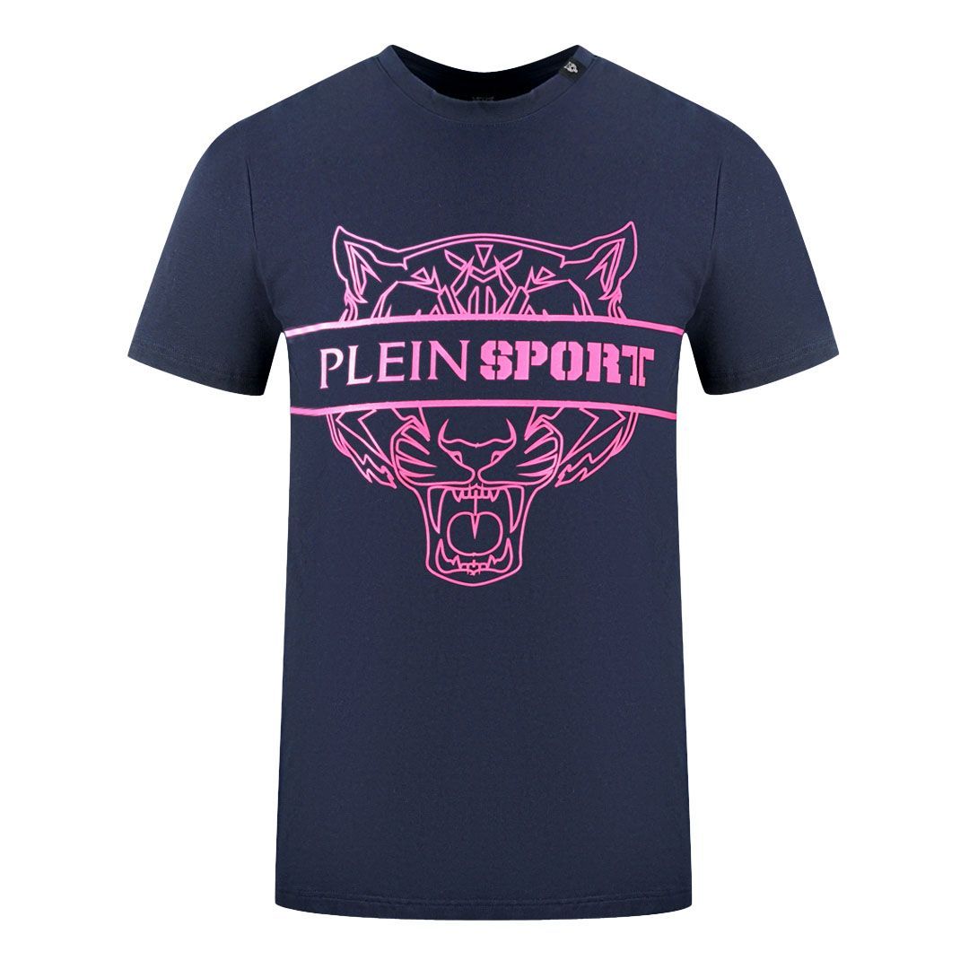 Marineblaues Plein Sport Tiger T-Shirt
