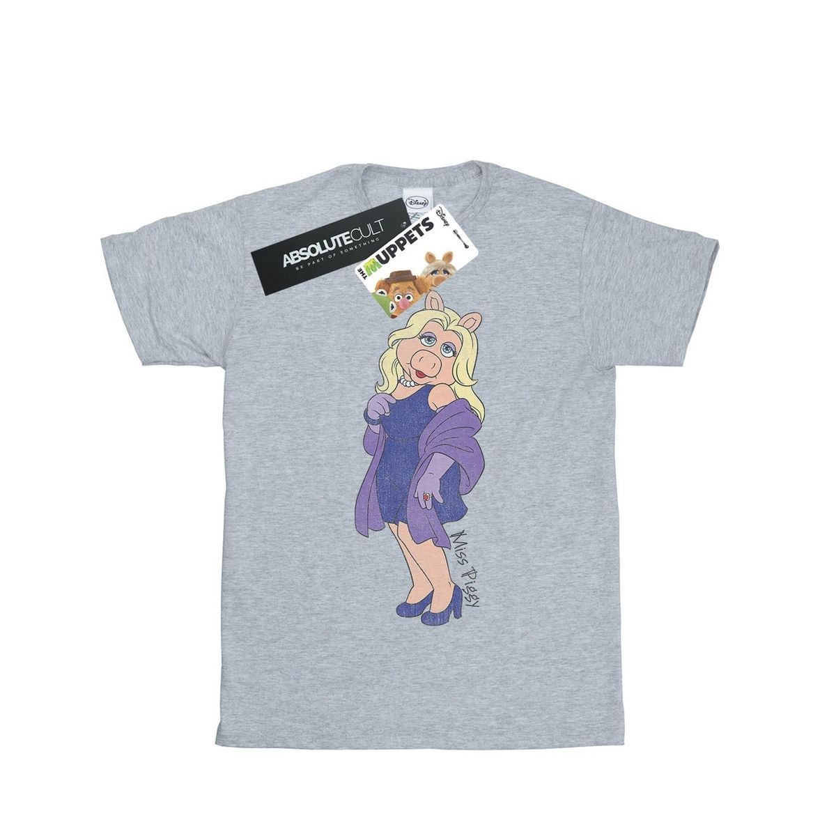 Disney - "The Muppets Classic Miss Piggy" T-Shirt für Herren (Grau meliert)