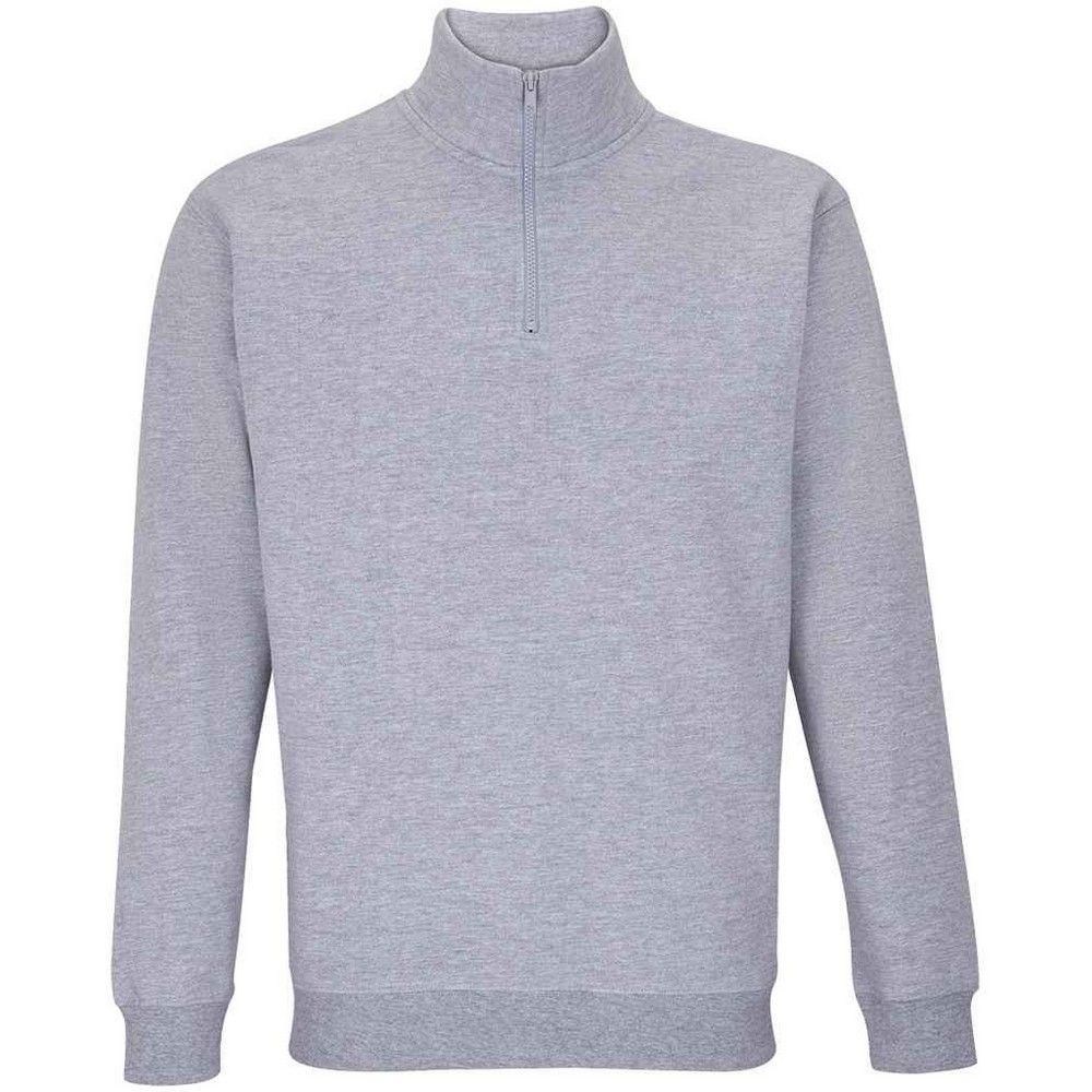 Herren Fleece Sweatshirt mit Viertelreißverschluss