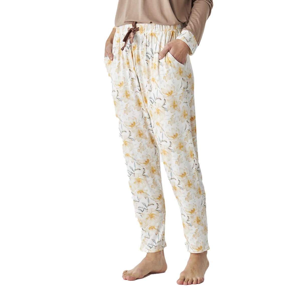 Bedruckter Modal-Pyjama mit Blumenmuster