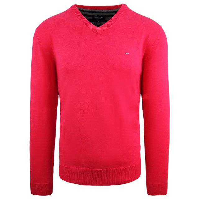 Herren V-Ausschnitt Strickpullover