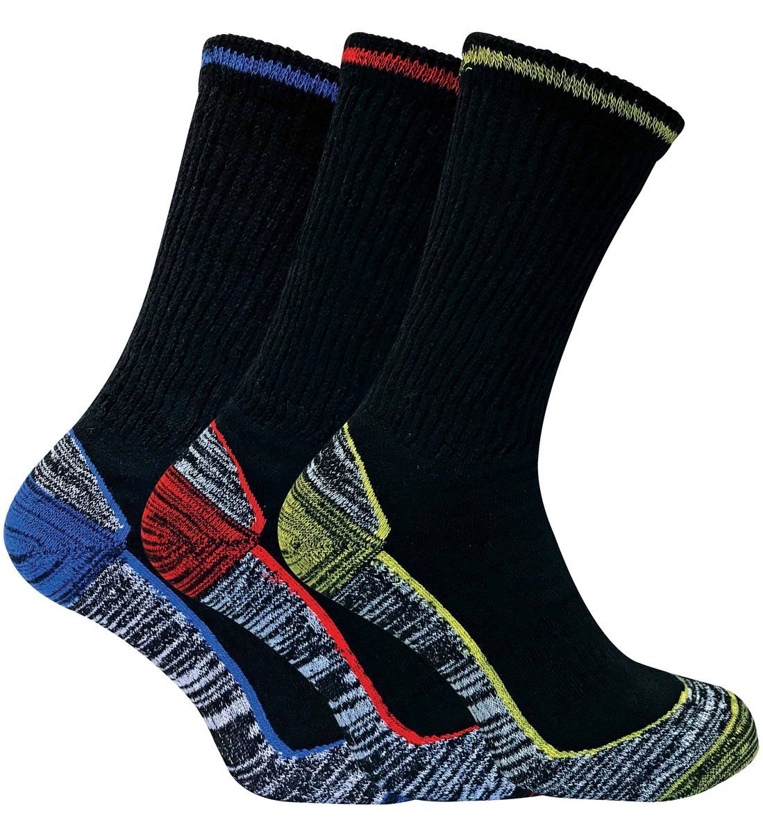 Atmungsaktive Hochleistungs-Bambus-Arbeitssocken für Stahlkappenstiefel für Herren