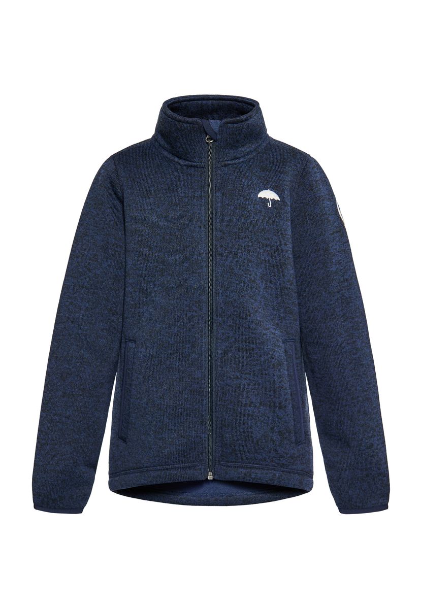 Kinder Strickfleece Jacke mit Reißverschluss