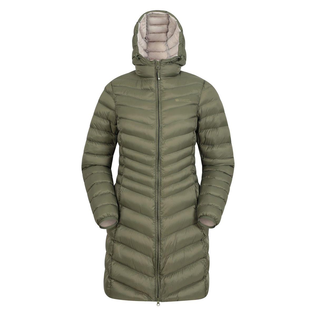 Mountain Warehouse Damen/Damen Florence Lange Gepolsterte Jacke (Khaki)