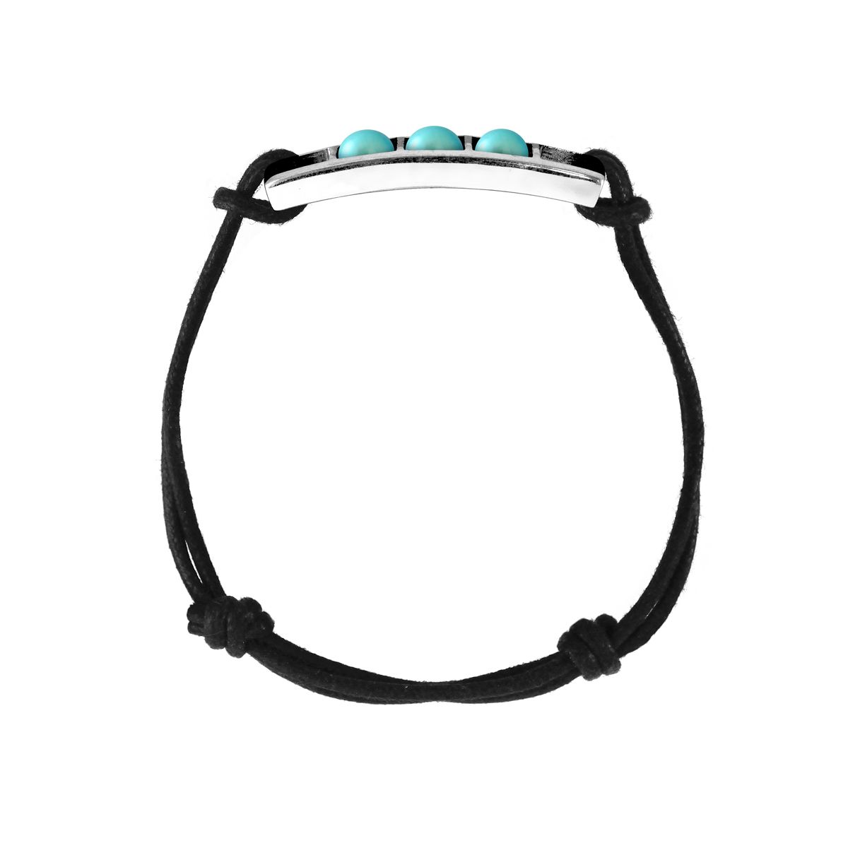 Sterling Silber Türkis Perlenarmband