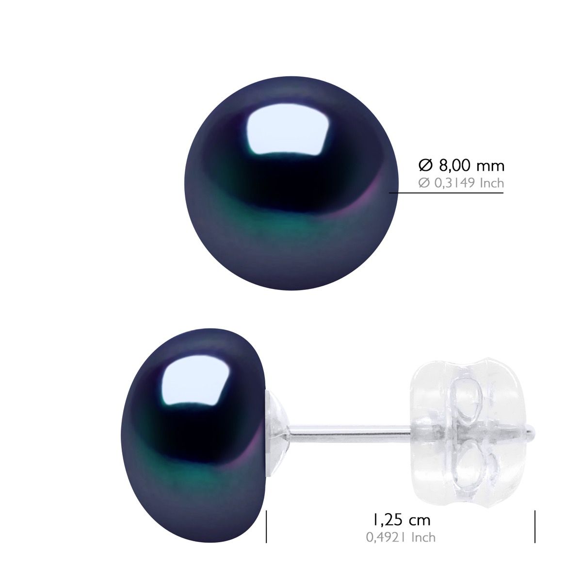 Elegante Süßwasserperlen-Ohrstecker