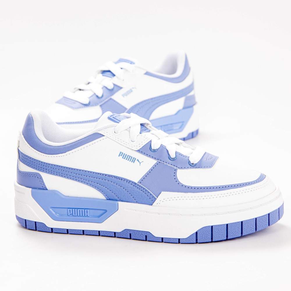 Low-Top Plateau-Sneaker aus Leder