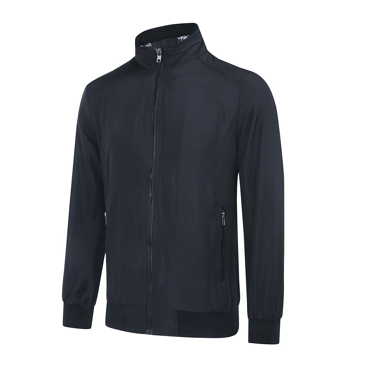 Minimalistische Bomberjacke mit Stehkragen
