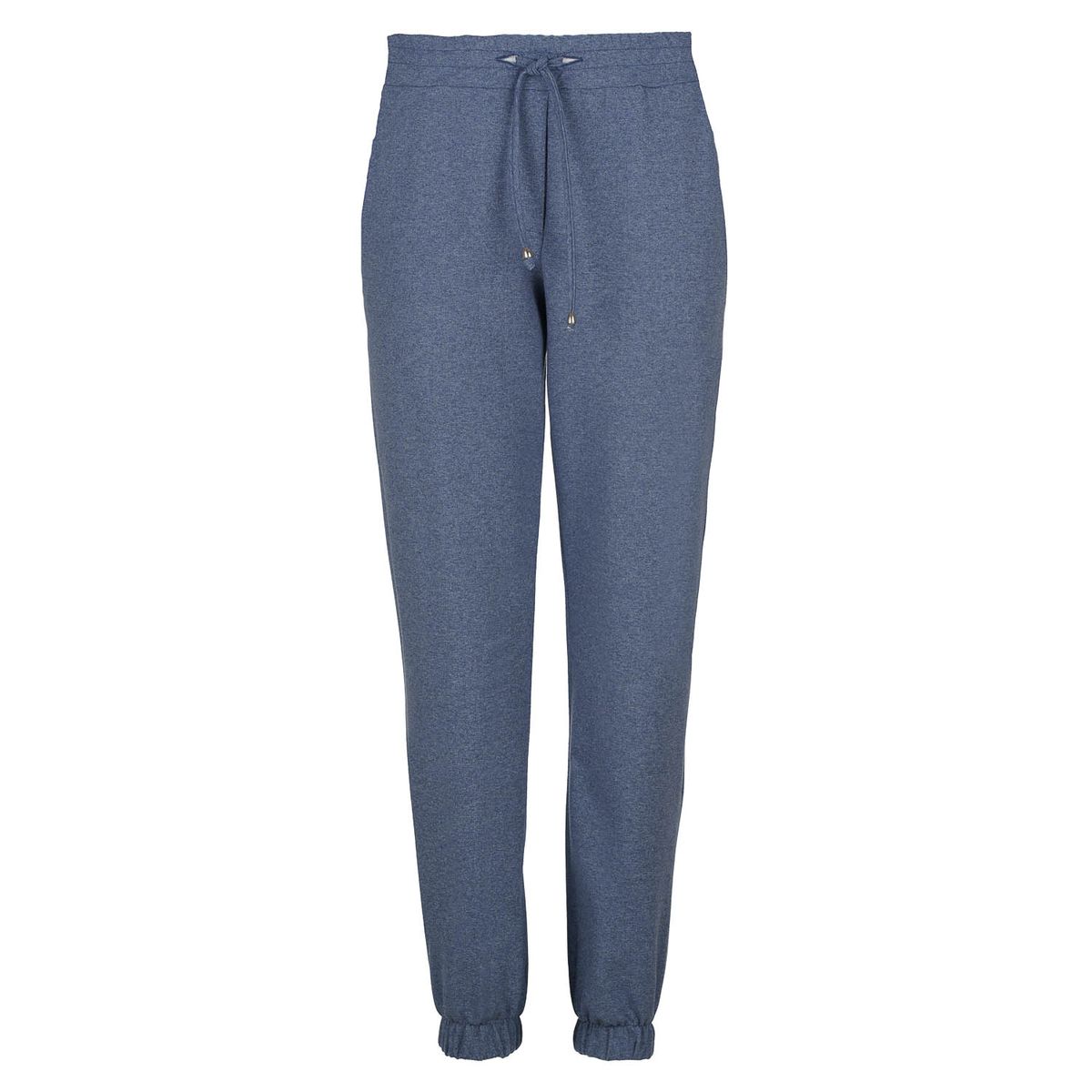 Indigo Mélange Jersey-Sweathose für Damen