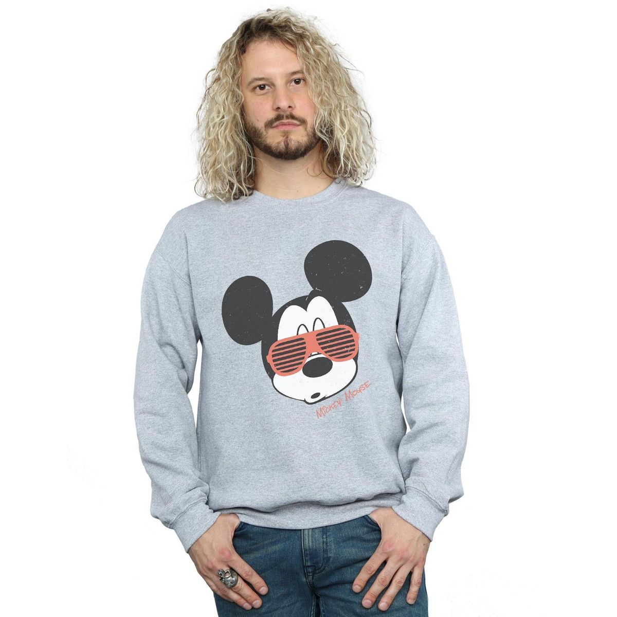 Mickey Maus Retro Grafik-Sweatshirt