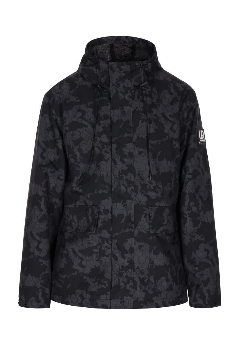Schmuddelwedda Anorak Herren Dunkelgrau Schwarz Camouflage