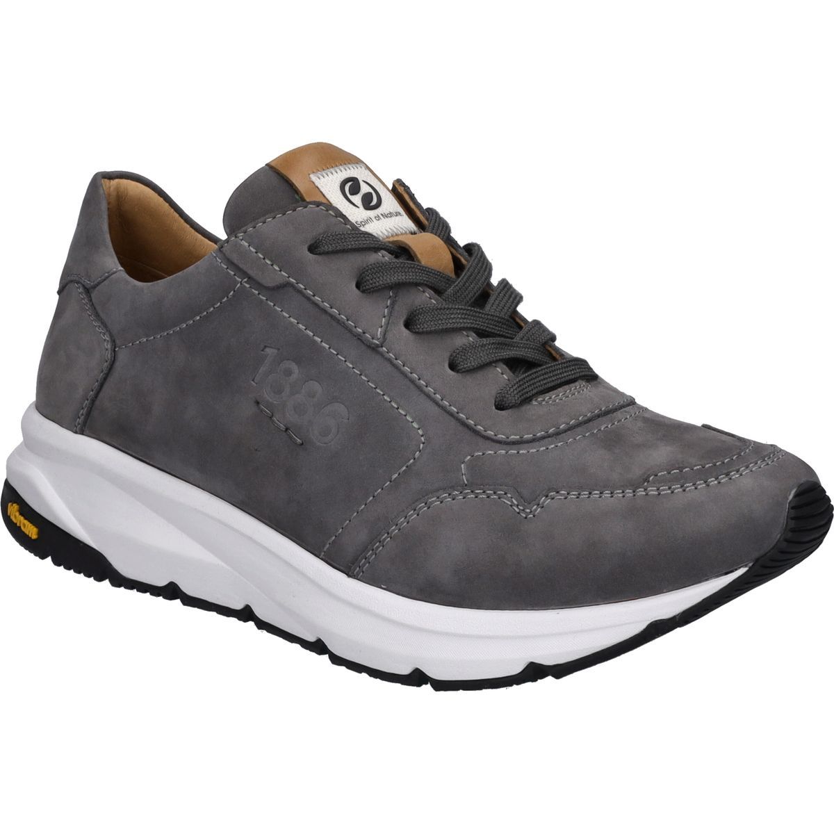 Leder Sneaker mit Vibram Sohle