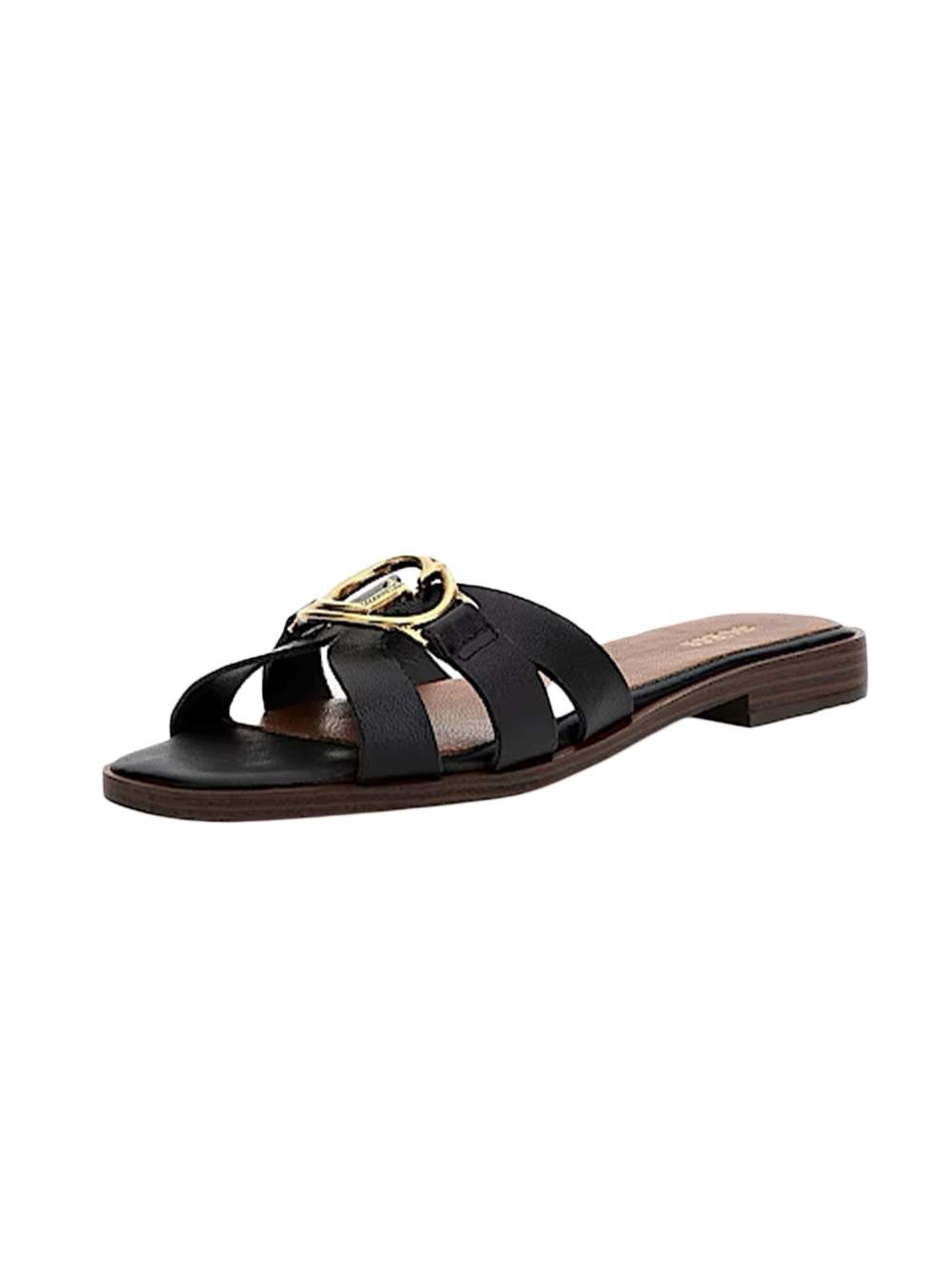 Damen Pantolette mit gekreuzten Riemen