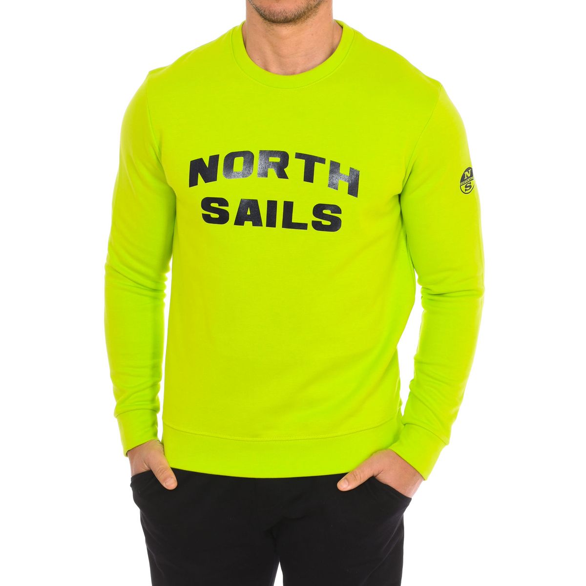 Langärmeliges Sweatshirt mit Rundhalsausschnitt