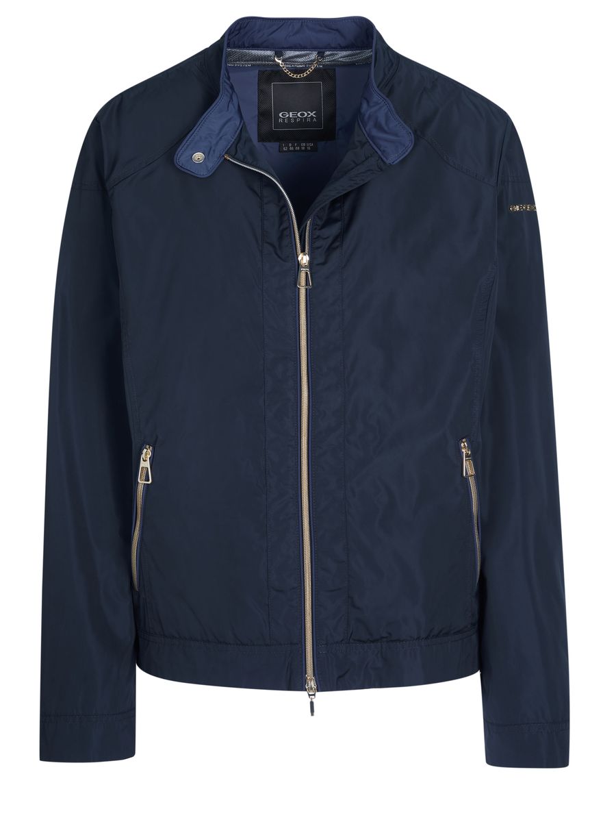 Marineblaue, leichte Jacke mit Reißverschluss