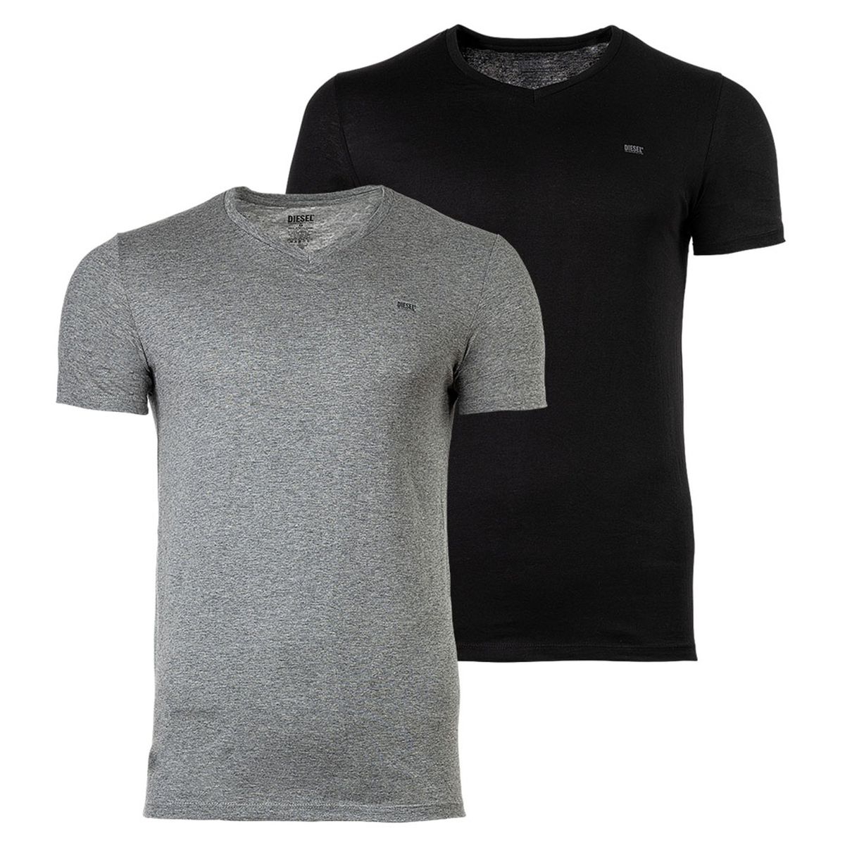 Klassisches V-Ausschnitt Baumwoll T-Shirt Doppelpack