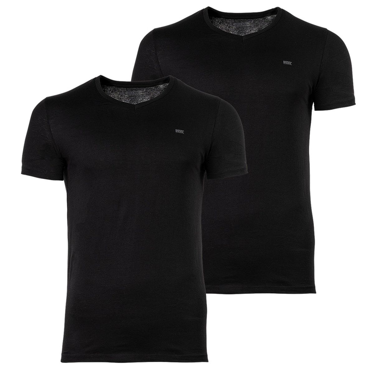 Klassisches V-Ausschnitt Baumwoll T-Shirt Doppelpack
