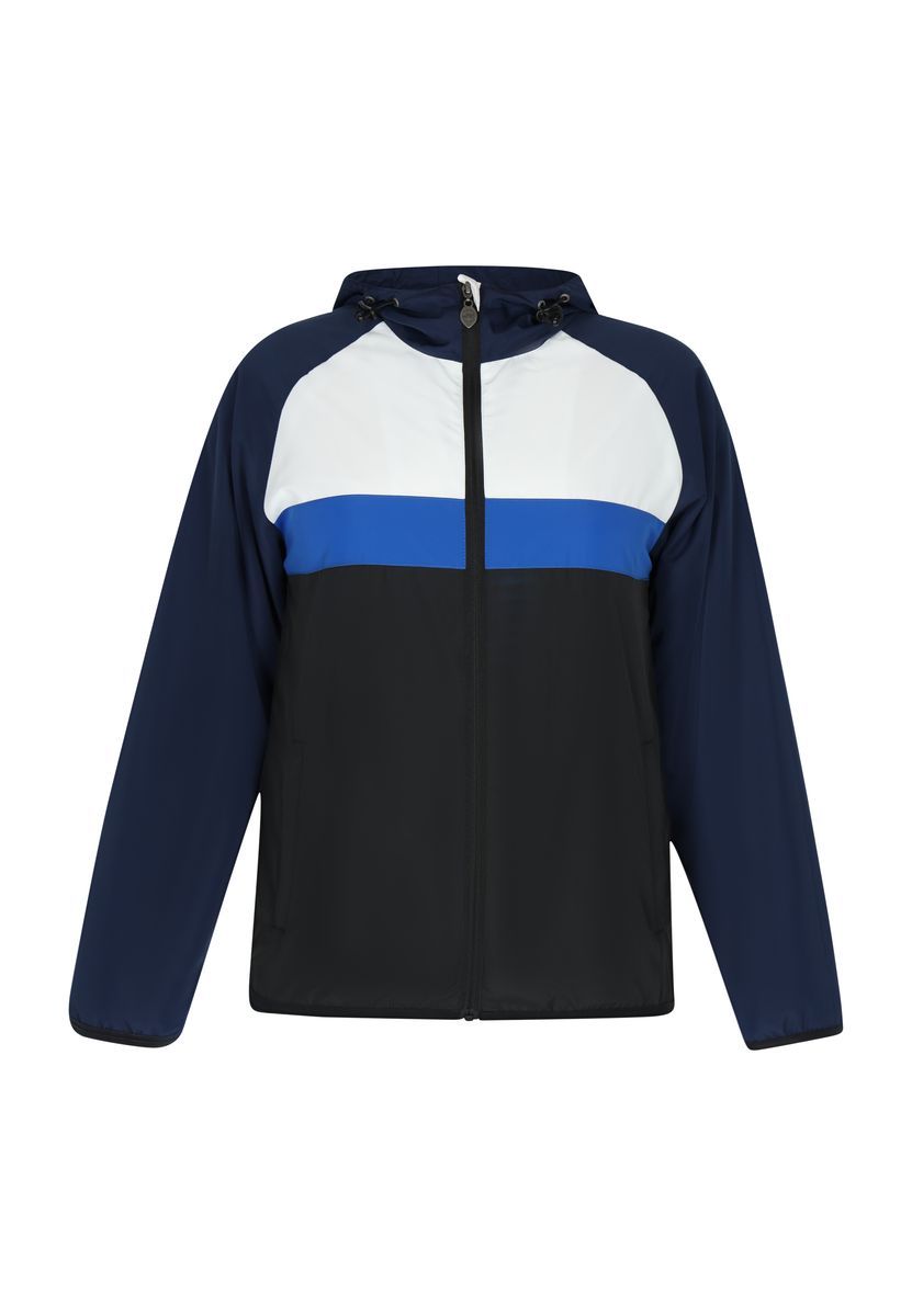Farbblock Anorak Jacke mit Kapuze