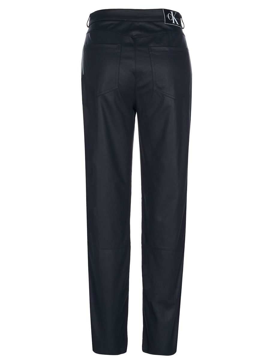 Beschichtete Slim-Fit Hose im Five-Pocket-Stil