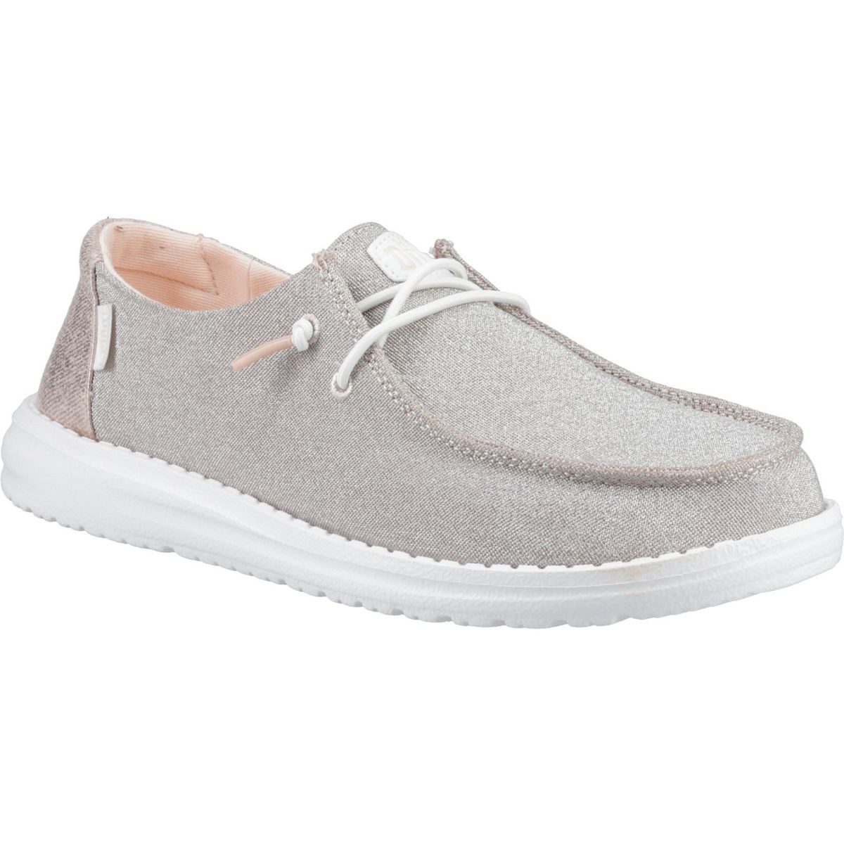 HEYDUDE Wendy Metallic Sparkle Polyester Damen Rose Gold Loafers