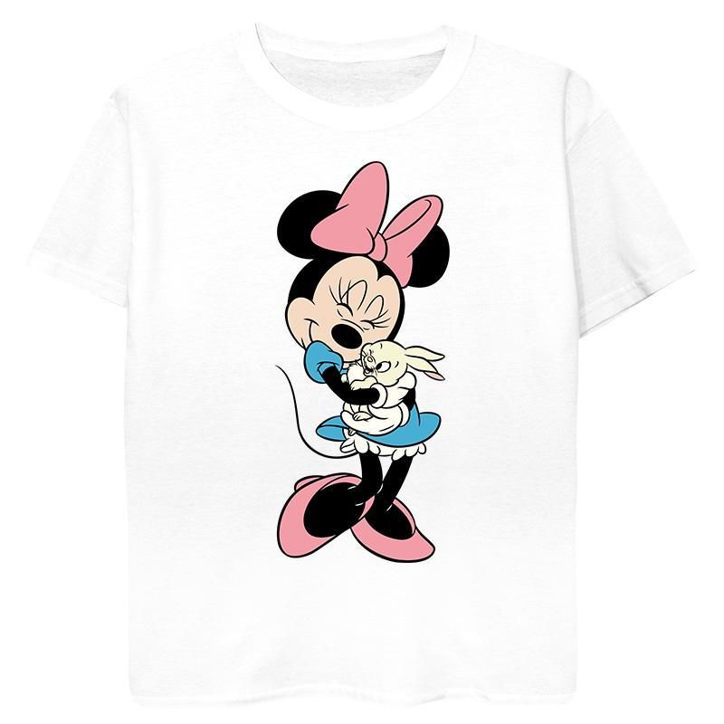 Minnie Maus Hasen Umarmung Mädchen T-Shirt