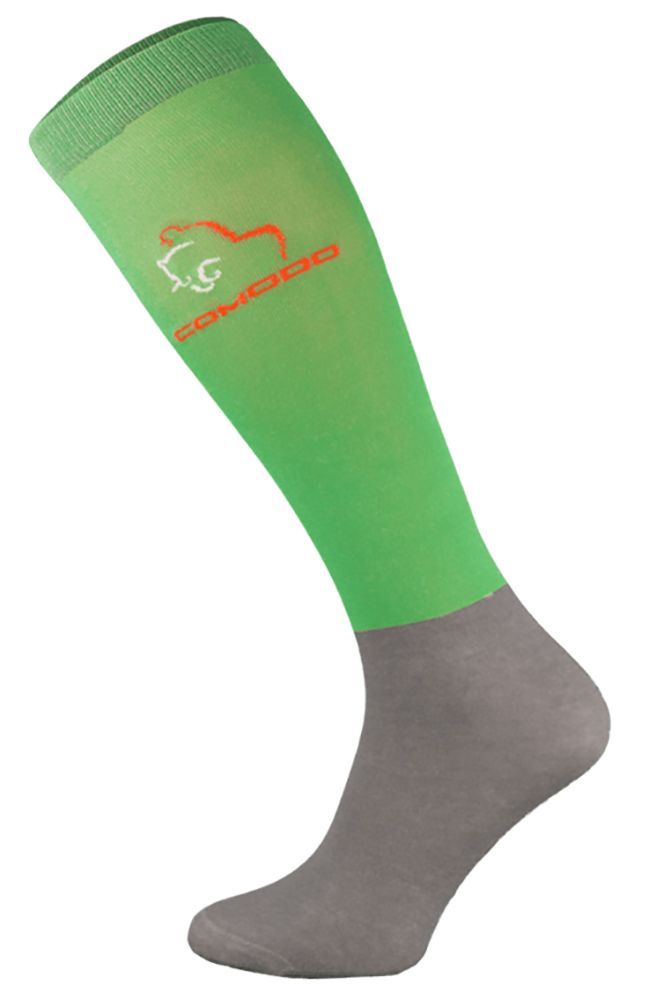 COMODO - Femme Chaussettes Equitation | Chaussettes Hautes Longues pour Eté - Néon Vert