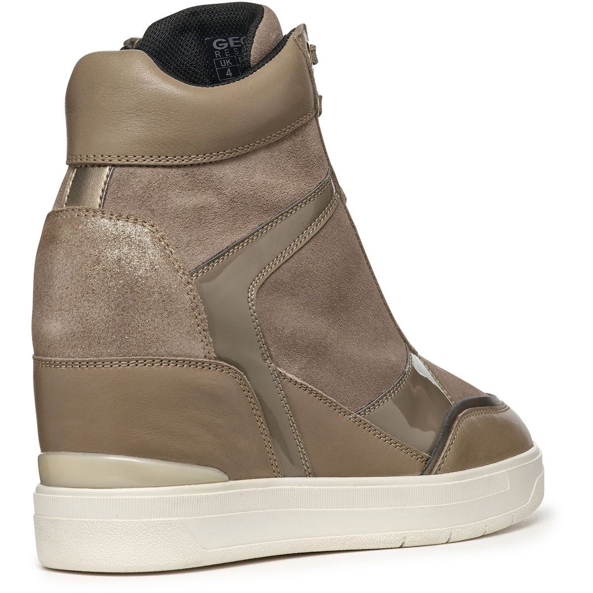 High-Top-Sneaker mit Keilabsatz