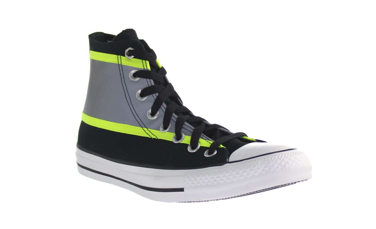 High-Top-Sneaker mit reflektierendem Einsatz