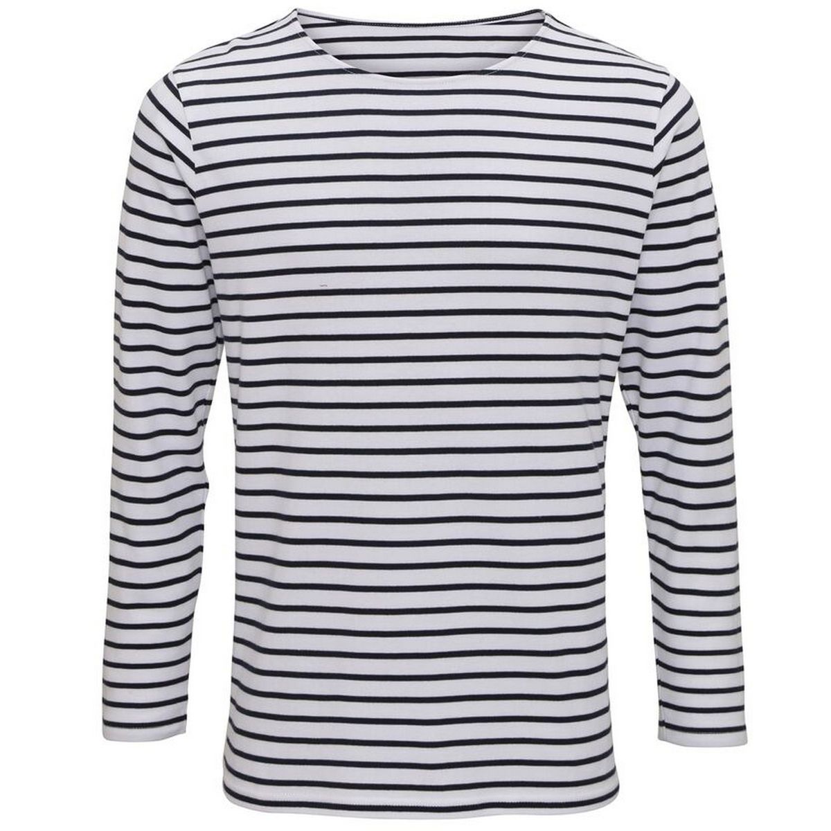 Gestreiftes Baumwoll Langarmshirt