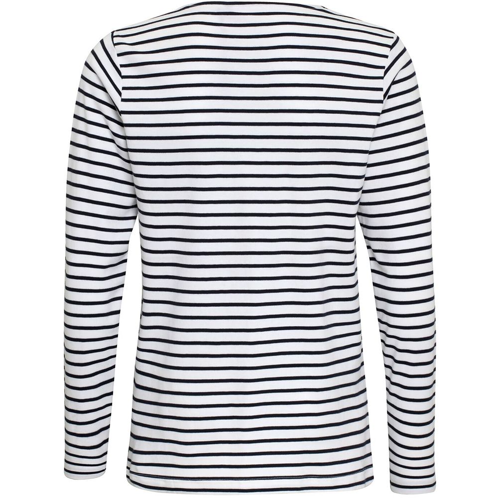 Klassisches gestreiftes Marinière Langarmshirt