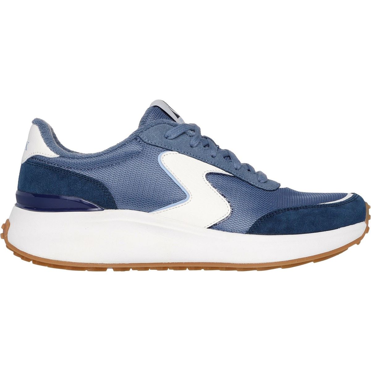 Retro-Sneaker aus Mesh und Wildleder