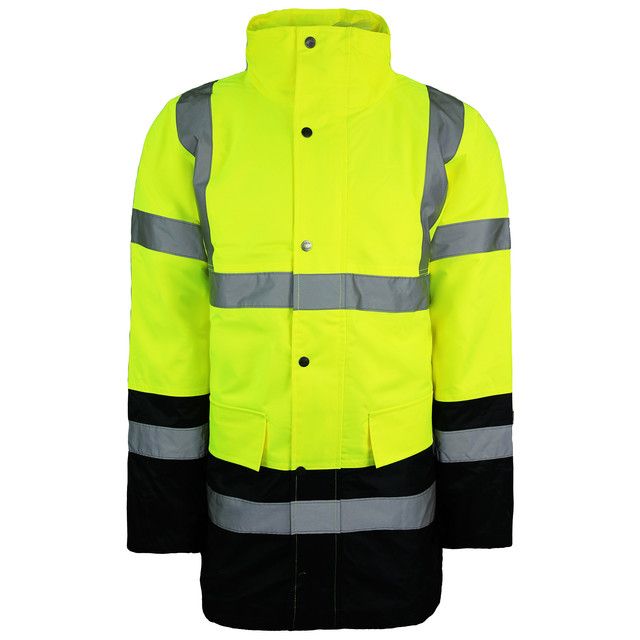 Gut sichtbare zweifarbige Arbeitsjacke