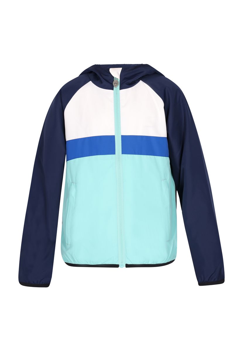 Kinder Colorblock Anorak Jacke mit Kapuze